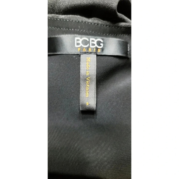 BCBG Paris Black Tiered Flowy Dress Size Small - Picture 6 of 8